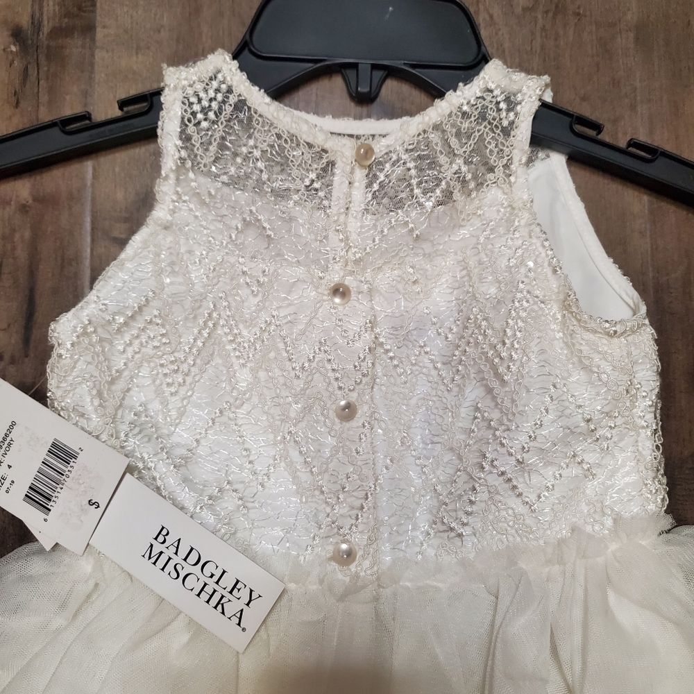 NWT Badgley Mischka little girl Dress - Picture 4 of 5